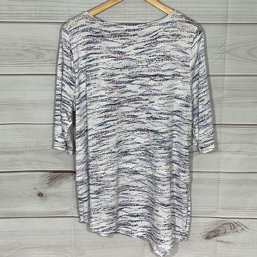 J Jill Pure Jill Asymmetrical Hen Half Sleeve Tunic Top Size XL - Picture 4 of 8
